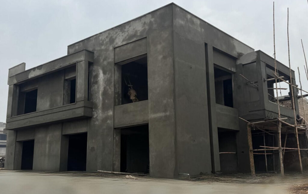 Grey Structure Construction – Azha Marketing and Developers